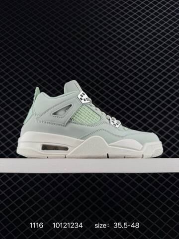 Jordan Air Jordan 4 Retro White Grey Navy Yellow EU 35 5-48 Basketball Shoe - Unisex (BS-80256)