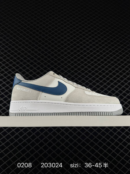 Nike Air Force 1 Low Light grey white blue EU 36-45 5 lifestyle