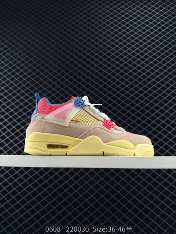 Jordan Air Jordan 4 Retro beige black yellow red blue