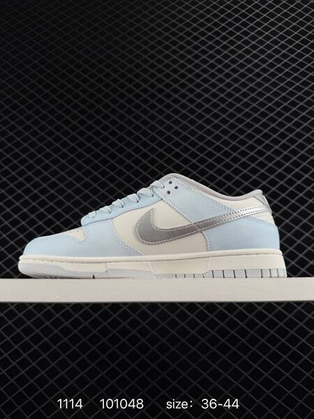 Nike SB Dunk Low light blue cream white with silver swoosh 36-44 skate lifestyle