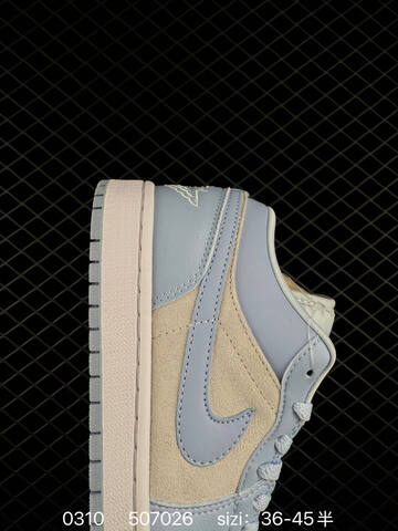 Jordan Air Jordan 1 Low DC0774-141 Light Blue Beige White EU 36-45 Sneaker - Unisex (BS-79680)