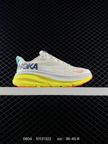 HOKA ONE ONE Clifton 9 Pink Blue White Beige Orange EU 36-45 Running Shoe Running Sneakers - Unisex (BS-86217)