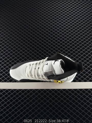 Jordan Air Jordan 12 Retro Taxi White Black Gold Red EU 38-47 Basketball Shoe - Unisex (BS-81149)