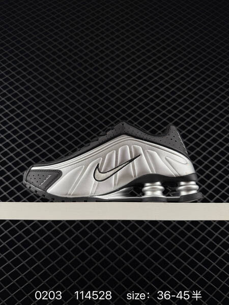 Nike Shox R4 HQ1988-100 Black Silver EU 36-42 5 running lifestyle