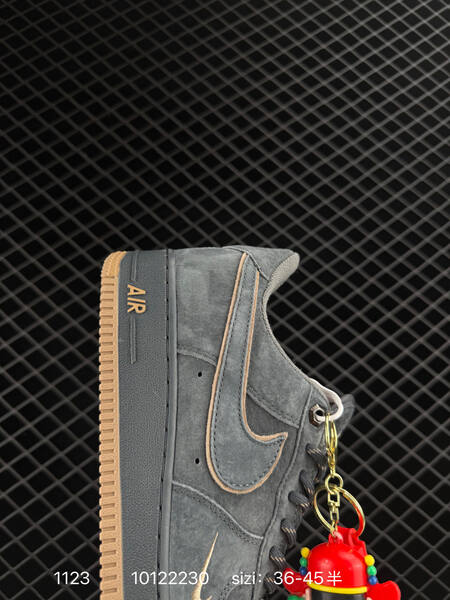 Nike Air Force 1 07 LV8 gray with beige gum accents EU 36-45 lifestyle