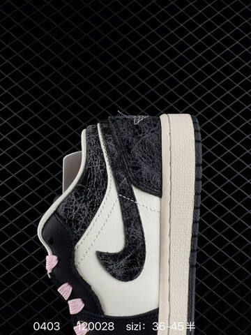 Jordan Air Jordan 1 Low White Black Light Pink Sail EU 36-45 Skate Shoe - Unisex (BS-79558)