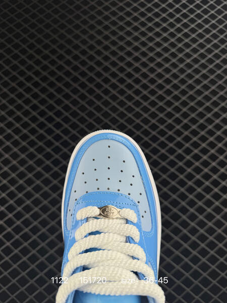 Nike Air Force 1 Low Black Grey White with icy blue outsole EU 36-45 lifestyle