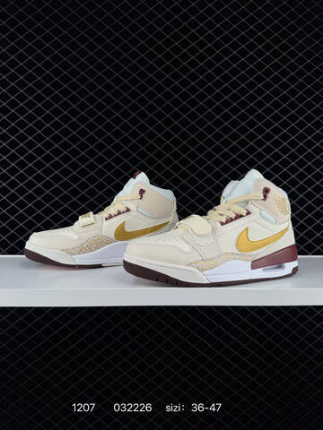 Jordan Air Jordan Legacy 312 Sail Gold Burgundy White Pink EU 36-47 Basketball Shoe - Unisex (BS-80093)