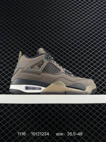 Jordan Air Jordan 4 Retro White Grey Navy Yellow EU 35 5-48 Basketball Shoe - Unisex (BS-80256)