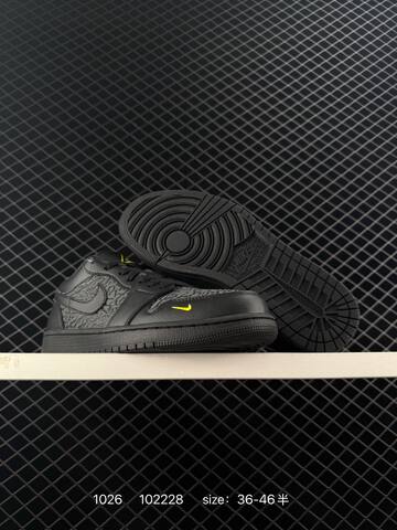 Jordan Air Jordan 3 Low IM6568-010 Black Dark Grey Yellow EU 36-46 Basketball Shoe - Unisex (BS-80431)
