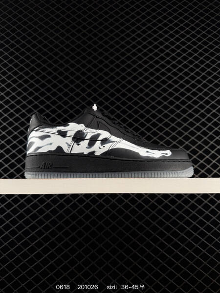 Nike Air Force 1 07 black white clear EU 36-45 sneaker