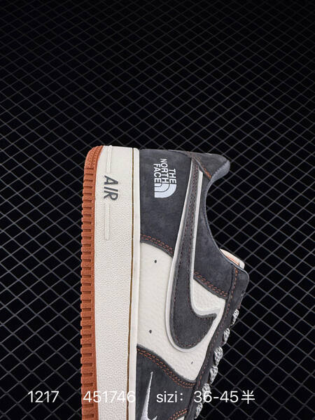 Nike Air Force 1 07 Low x The North Face charcoal gray white gum EU 36-45 lifestyle