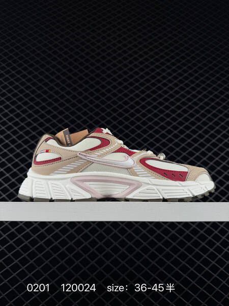 Nike V5 RNR beige cream with red and pink accents EU 36-45 running lifestyle