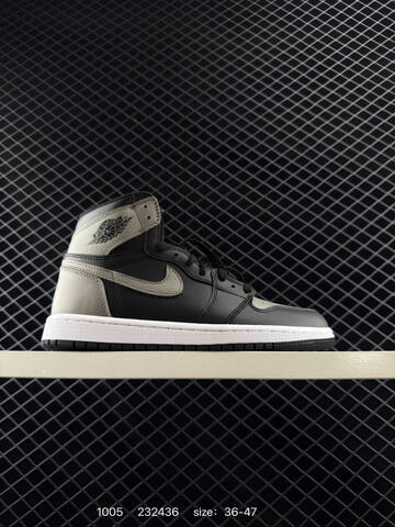 Jordan Air Jordan 1 Retro High OG Black Grey White EU 36-47 Basketball Shoe - Unisex (BS-80570)