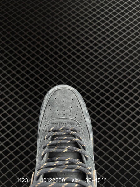 Nike Air Force 1 07 LV8 gray with beige gum accents EU 36-45 lifestyle