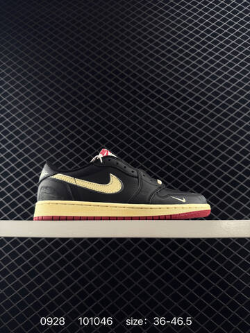 Jordan Air Jordan 1 Low OG Nigel Sylvester Nitro 2 0 Black Pale Vanilla Red EU 36-46 5 Sneaker - Unisex (BS-80608)
