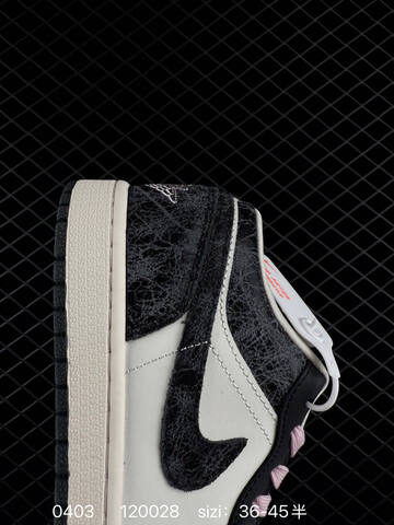 Jordan Air Jordan 1 Low White Black Light Pink Sail EU 36-45 Skate Shoe - Unisex (BS-79558)