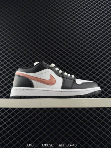 Jordan Air Jordan 1 Low White Dark Grey Black EU 36-46 Sneaker - Unisex (BS-80939)