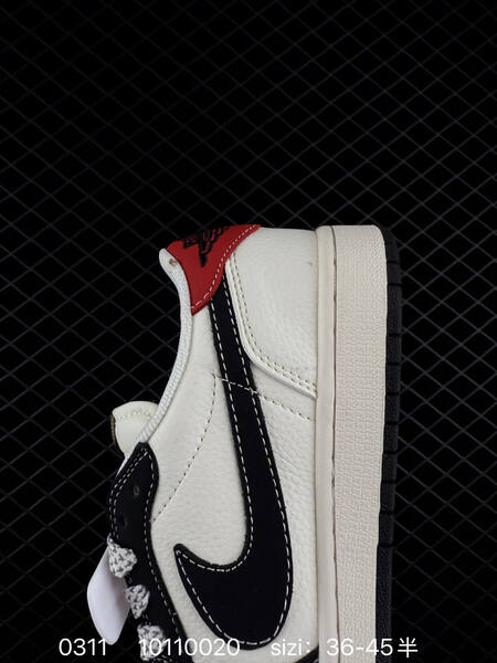 Nike Air Jordan 1 Low white black red EU 36-45 basketball lifestyle