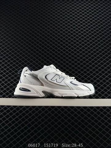 New Balance 530 White Silver Navy Black 28-45 Sneaker - Men's (BS-83283)