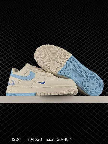 Nike Air Force 1 07 White Grey Red and White Light Blue EU 36-45 5 lifestyle