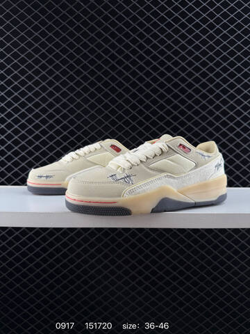 Jordan Air Jordan 4 Flight Court Who Decides War Coconut Milk Coconut Milk Beige Red Grey EU 36-46 Sneaker - Unisex (BS-80689)