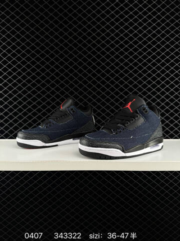 Jordan Air Jordan 3 Retro IH7959 Navy Black White Red EU 36-47 Basketball Shoe - Unisex (BS-79538)