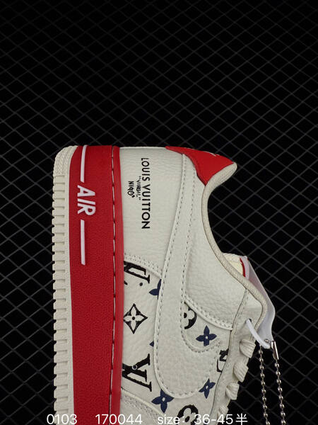 Nike Air Force 1 07 Low White Red EU 36-45 5 casual lifestyle