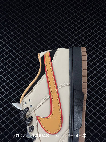 Nike Dunk SB Low beige black gum with red blue and tan accents EU 36-45 skate lifestyle