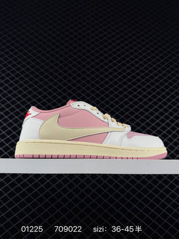 Jordan Air Jordan 1 Low Travis Scott Olive White Black Olive Cream Red EU 36-45 Sneaker - Unisex (BS-79770)