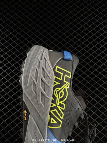 HOKA ONE ONE Speedgoat 7 Blue Black Neon Yellow Grey EU 40-45 Trail Shoe Trail Running Sneakers - Men's (BS-86117)