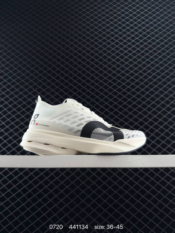 On Cloudboom Strike Black White Cream EU 36-45 Running Shoe Running Sneakers - Unisex (BS-85524)