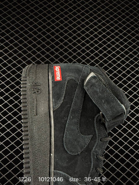 Nike Air Force 1 Mid x Supreme Black EU 36-45 lifestyle