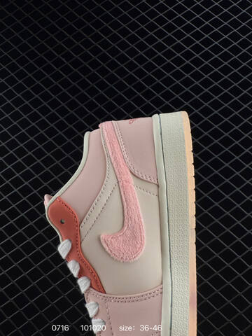 Jordan Air Jordan 1 Low Light Pink Coral Off White EU 36-46 Sneaker - Unisex BS-81058
