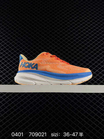 HOKA Clifton 9 Off White Light Blue Neon Yellow EU 36-47 Running Shoe Running Sneakers - Unisex (BS-86270)