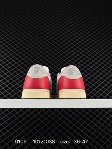 Jordan Air Jordan 1 Low Off White Travis Scott Fragment White Black Red Beige Tan EU 36-47 Sneaker - Unisex (BS-79901)