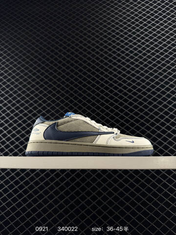 Jordan Air Jordan 1 Low Travis Scott Reverse Mocha DM7866 100 Sail Navy Blue White EU 36-45 Sneaker - Unisex (BS-80660)