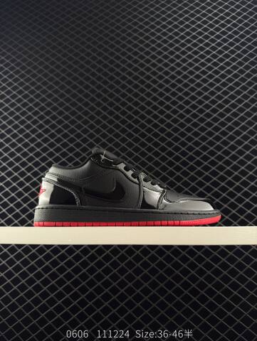 Jordan Air Jordan 1 Low Black Red White Beige Brown EU 36-46 Sneaker - Unisex (BS-81250)