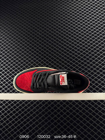 Jordan Air Jordan 1 Low Travis Scott DM7866-040 Black Red Cream EU 36-45 Sneaker - Unisex (BS-80761)