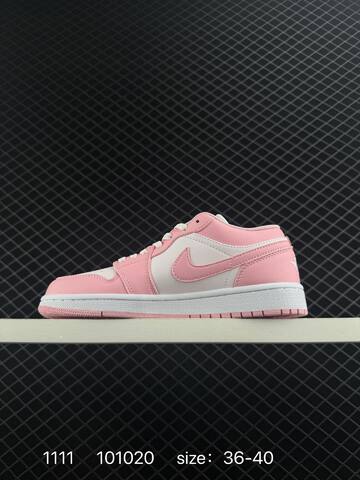 Jordan Air Jordan 1 Low White Pink EU 36-40 Sneaker - Unisex (BS-80302)