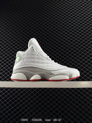 Jordan Air Jordan 13 414571 104 White Grey Red EU 36-47 Basketball Shoe - Unisex (BS-80710)