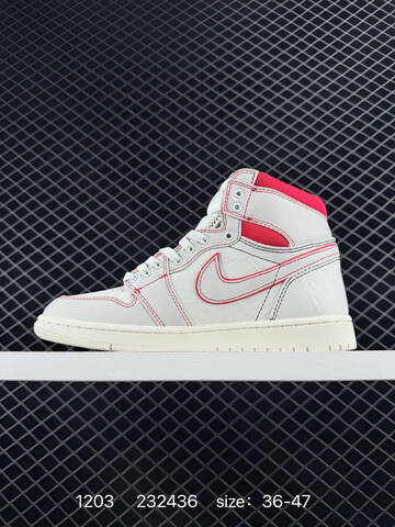 Jordan Air Jordan 1 Retro High DZ5485-010 Sail Red White EU 36-47 Basketball Shoe - Unisex (BS-80122)
