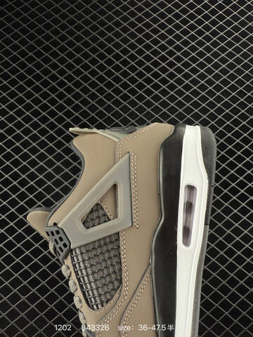 Jordan Air Jordan 4 Retro Olive Green Black Cream Orange EU 36-47 5 Basketball Shoe - Unisex (BS-80128)
