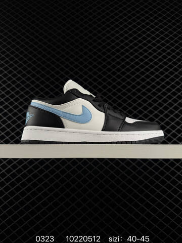 Jordan Air Jordan 1 Low White Blue Black 40-45 Sneaker - Men's (BS-79618)