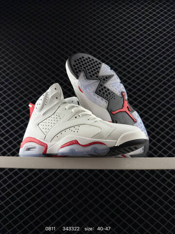 Jordan Air Jordan 6 Retro Olympic 2024 White Red EU 40-47 Basketball Shoe - Men's (BS-80931)