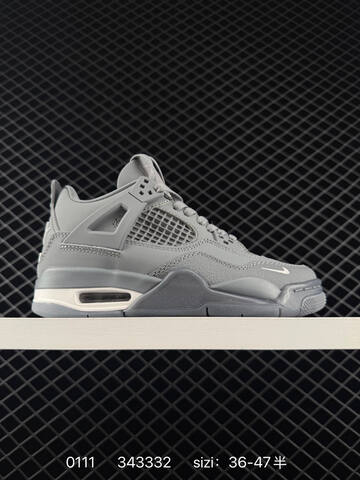 Jordan Air Jordan 4 Retro Cool Grey White EU 36-47 Basketball Shoe - Unisex (BS-79847)