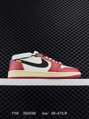Jordan Air Jordan 1 Low Red White Black Cream EU 36-47 5 Sneaker - Unisex (BS-80236)