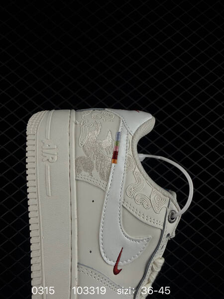 Nike Air Force 1 07 Low White Cream with red mini Swoosh EU 36-45 casual lifestyle