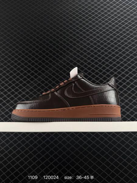Nike Air Force 1 Low 07 dark brown black with gum sole 36-45 casual lifestyle