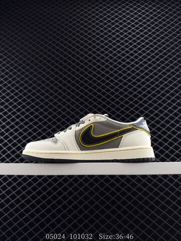Jordan Air Jordan 1 Low Travis Scott Reverse Mocha Xiaomi SU7 Custom Sail Grey Black Yellow EU 36-46 Sneaker - Unisex (BS-81305)